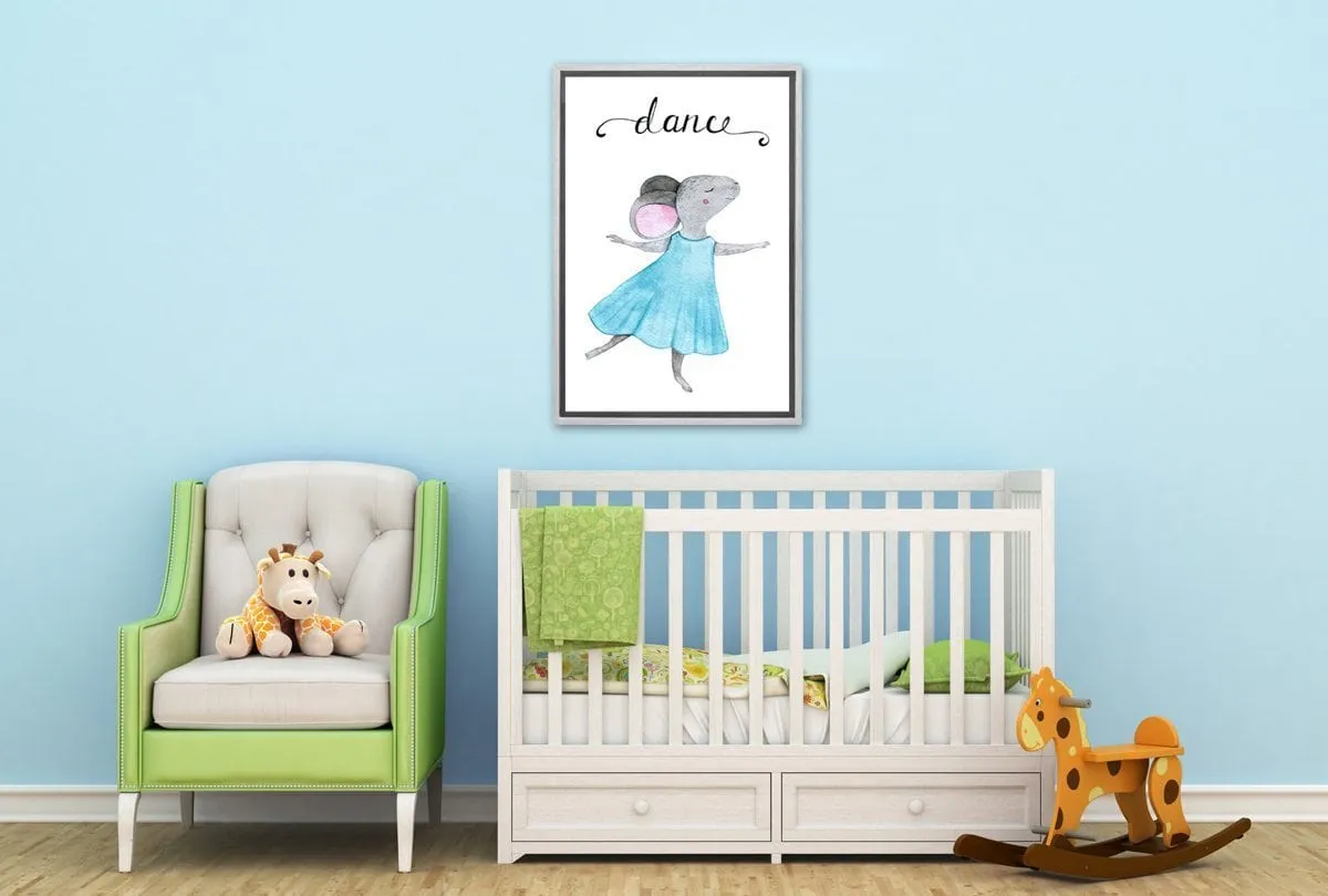 Dance Mouse | Kids Canvas Wall Art Print