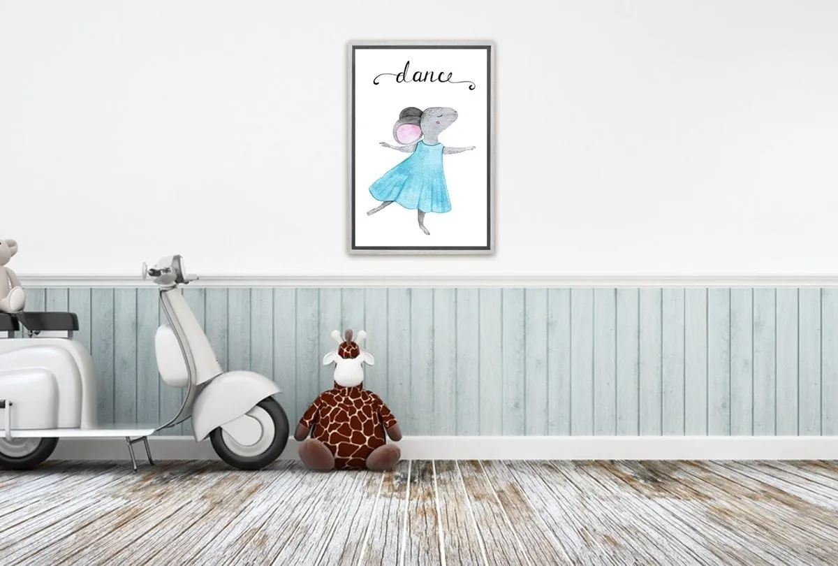 Dance Mouse | Kids Canvas Wall Art Print