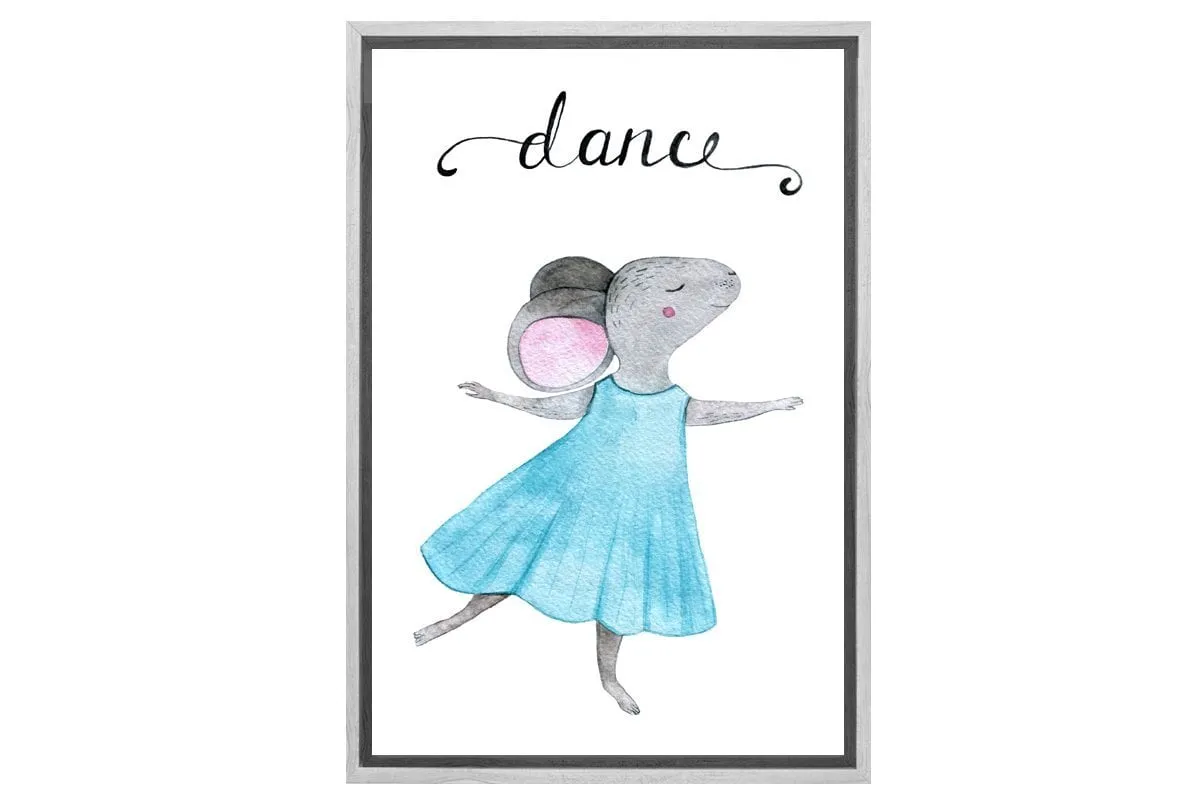 Dance Mouse | Kids Canvas Wall Art Print