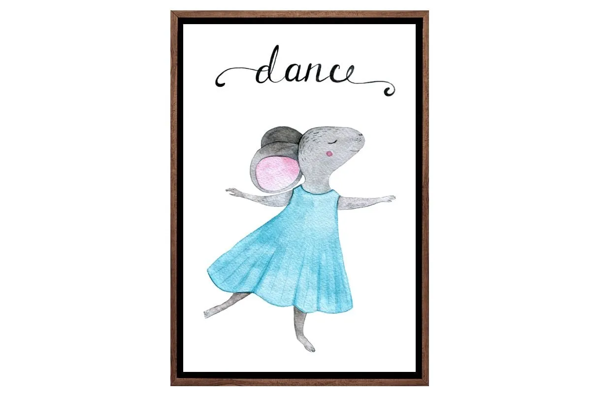 Dance Mouse | Kids Canvas Wall Art Print