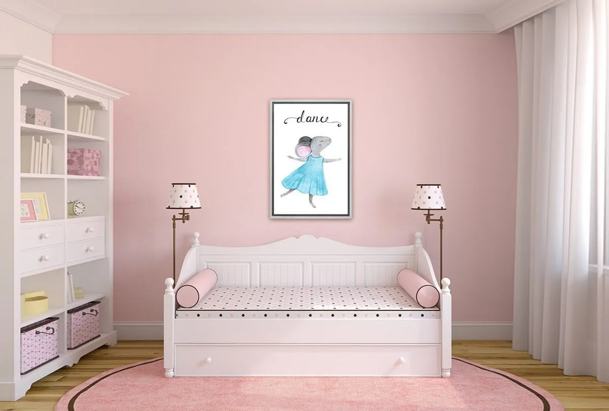 Dance Mouse | Kids Canvas Wall Art Print