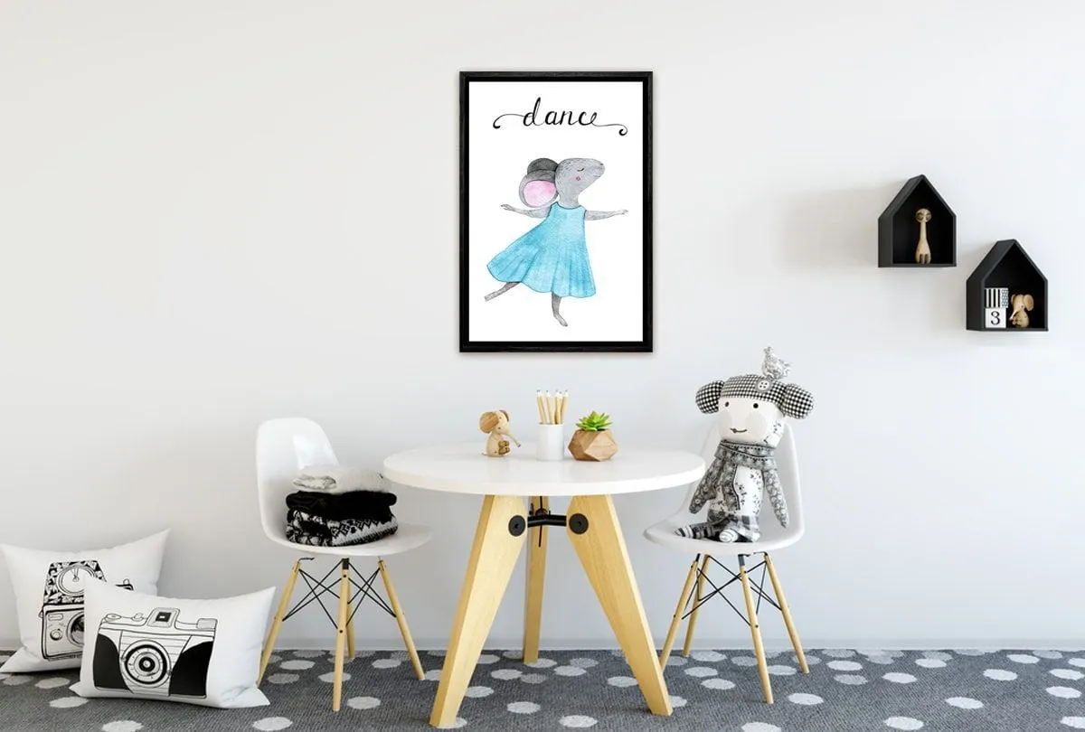 Dance Mouse | Kids Canvas Wall Art Print