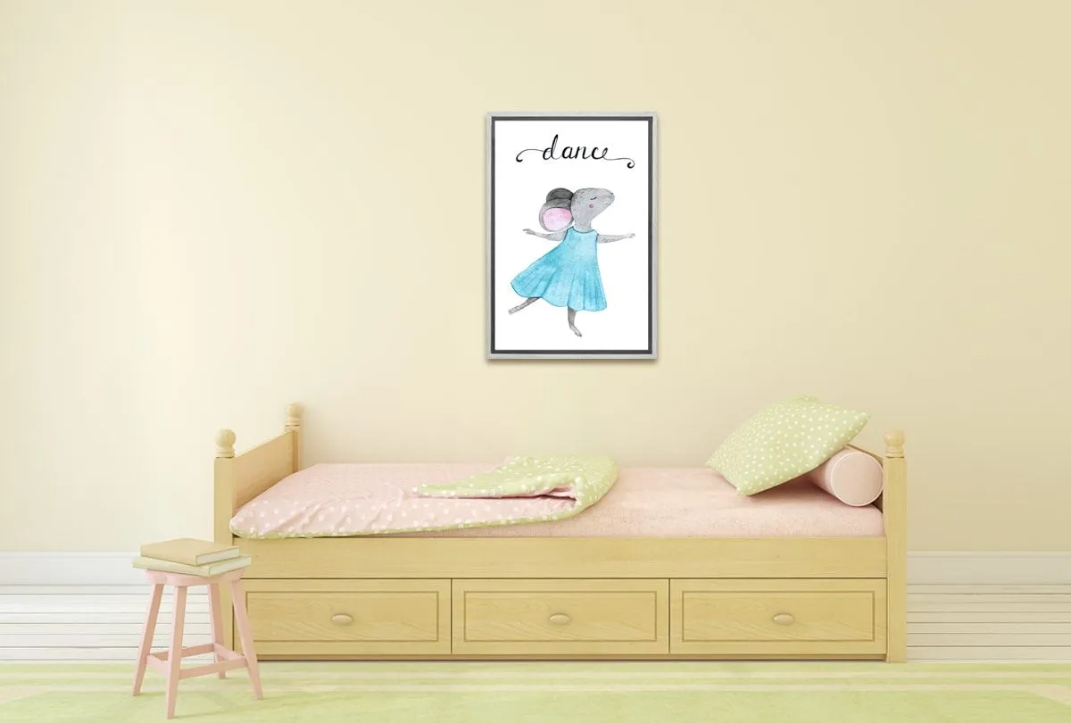 Dance Mouse | Kids Canvas Wall Art Print