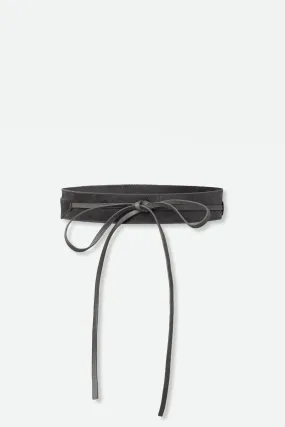 DAVOLI ITALIAN LEATHER AND SUEDE WRAP BELT