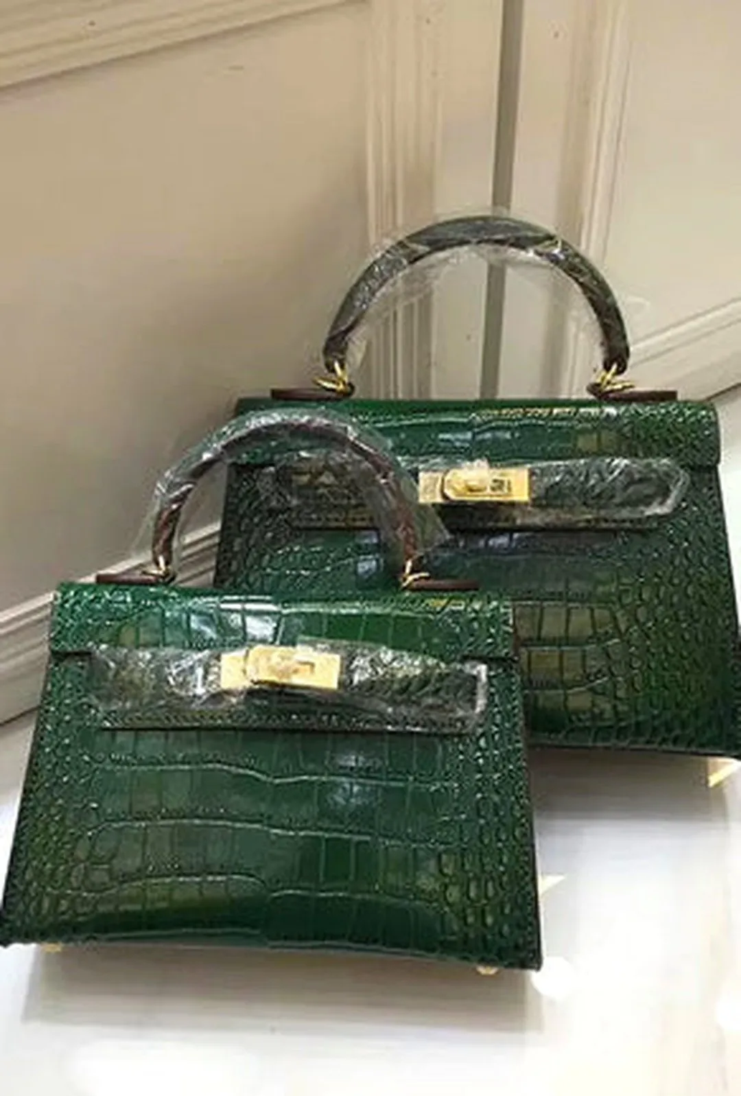 DOROTEA - MINI CROC KELLY BAG