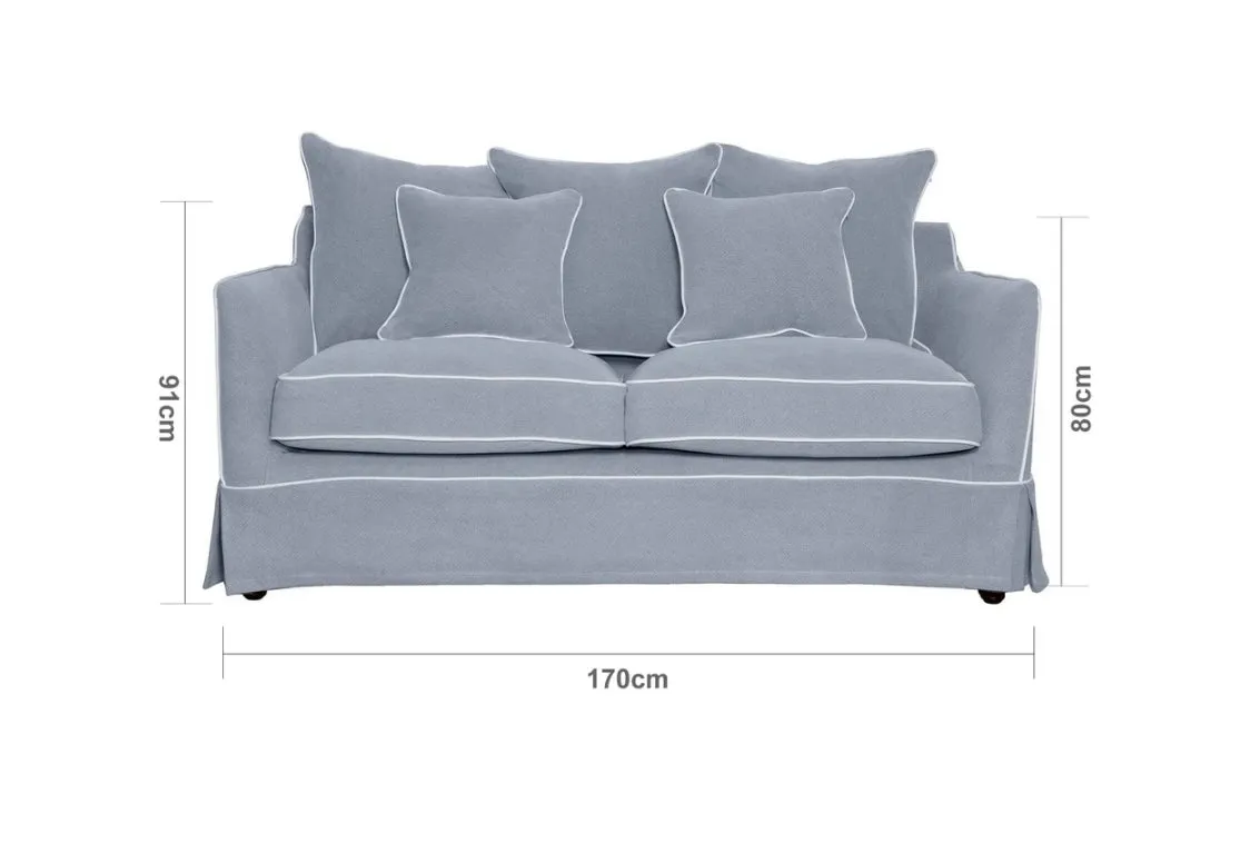 East Hampton Grey 2 Seater Sofa