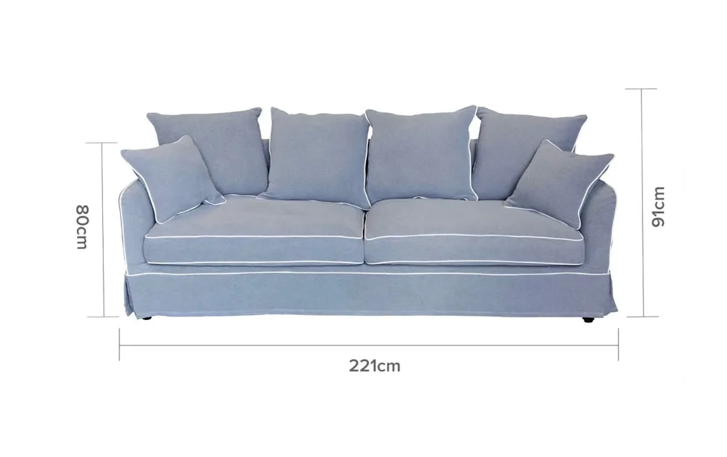 East Hampton Grey 2 Seater Sofa