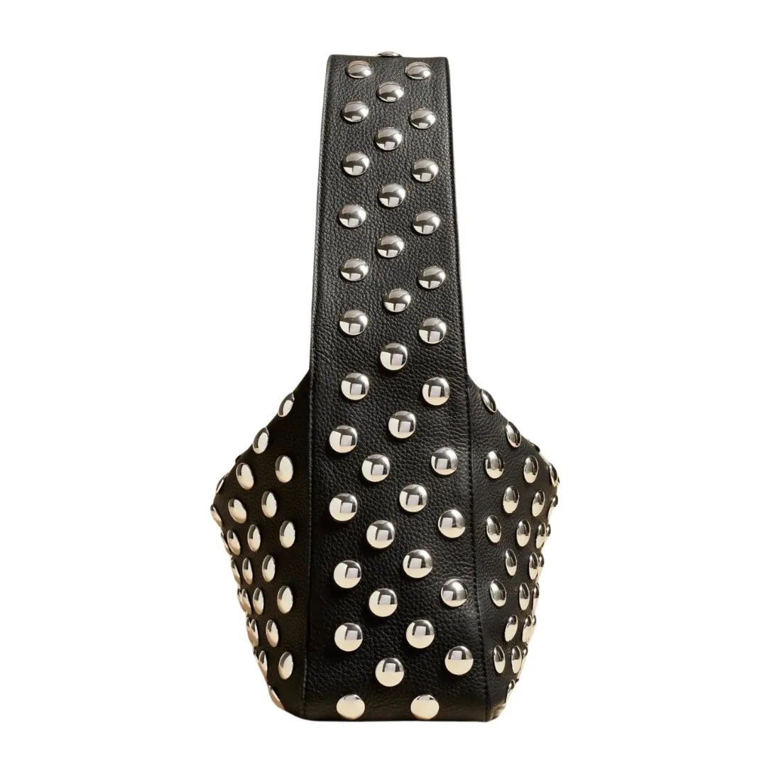 Elena Studded Shoulder Bag