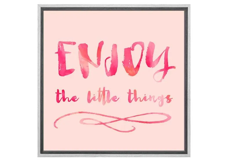 Enjoy Little Things | Canvas Wall Art Print