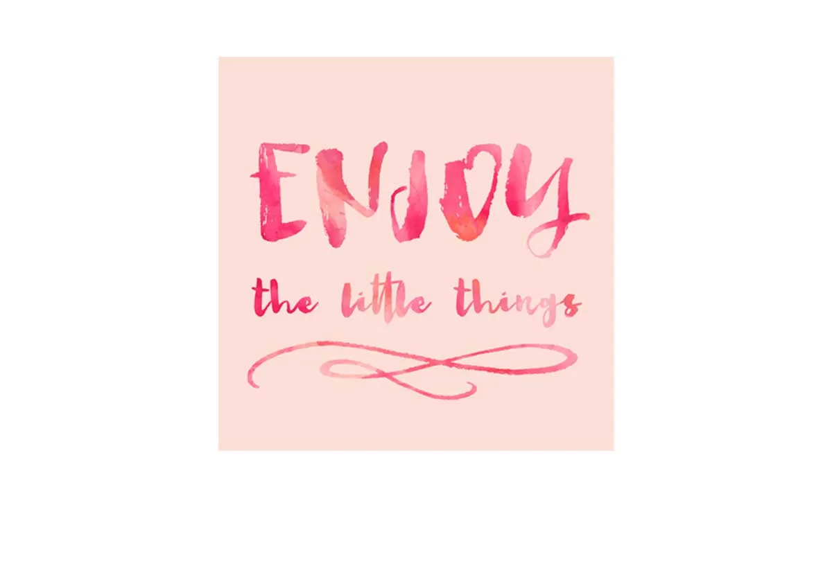 Enjoy Little Things | Canvas Wall Art Print