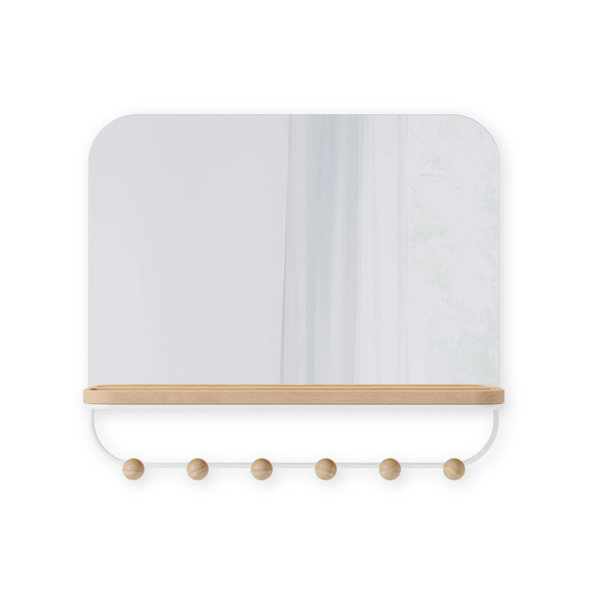 Estique Mirror with Hooks