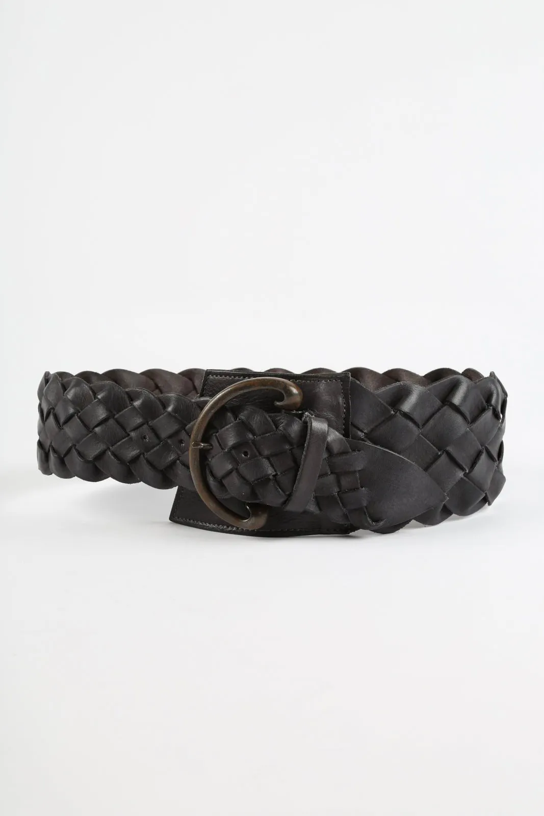 GIACOMO WOVEN BELT IN LEATHER