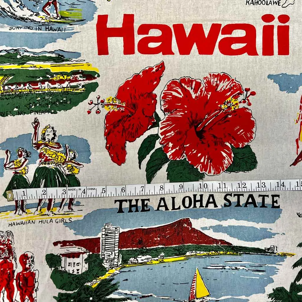 Hawaiian Island Vintage Prints - Recycled Cotton Canvas