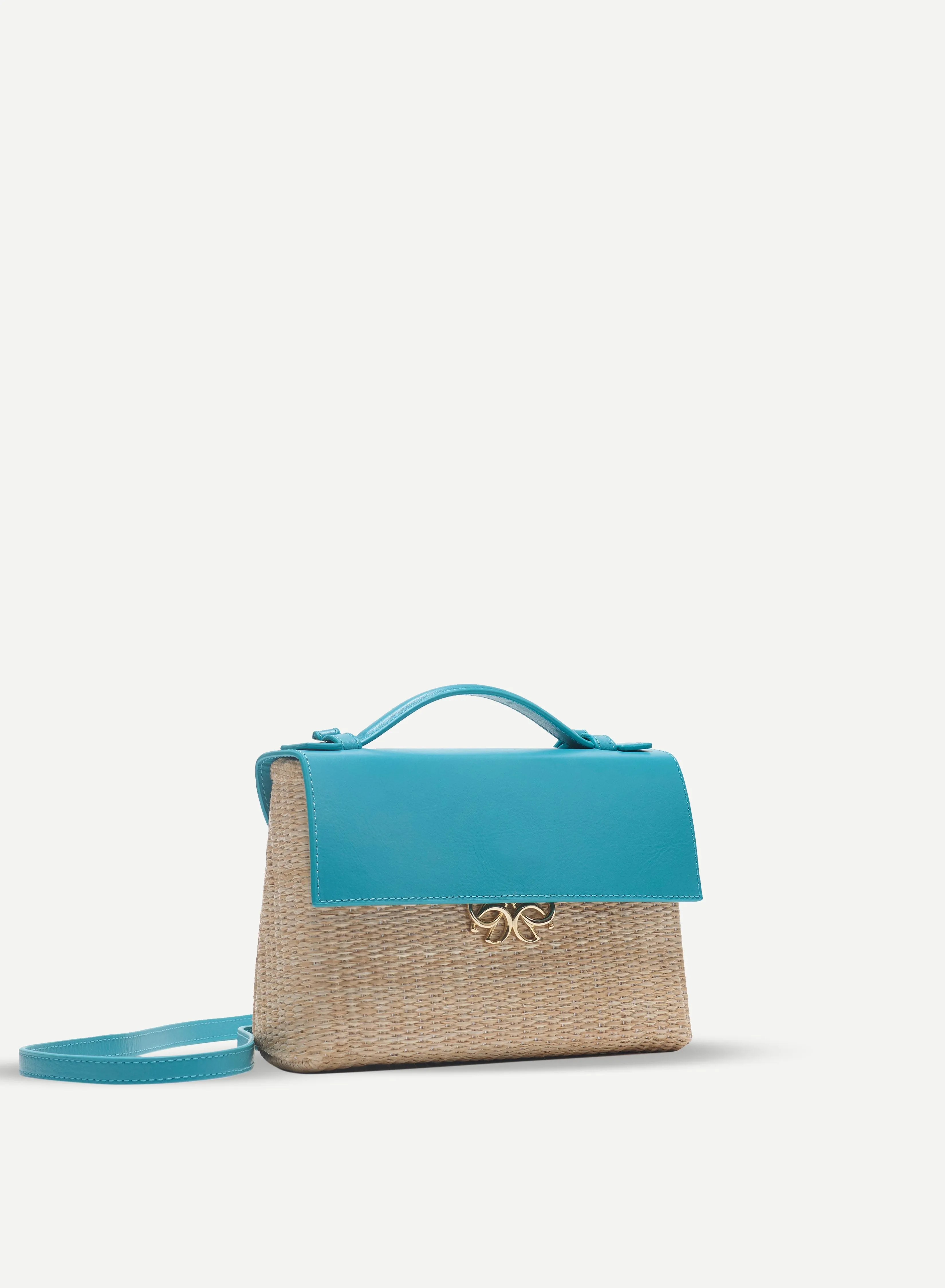 Jute and Leather Bag