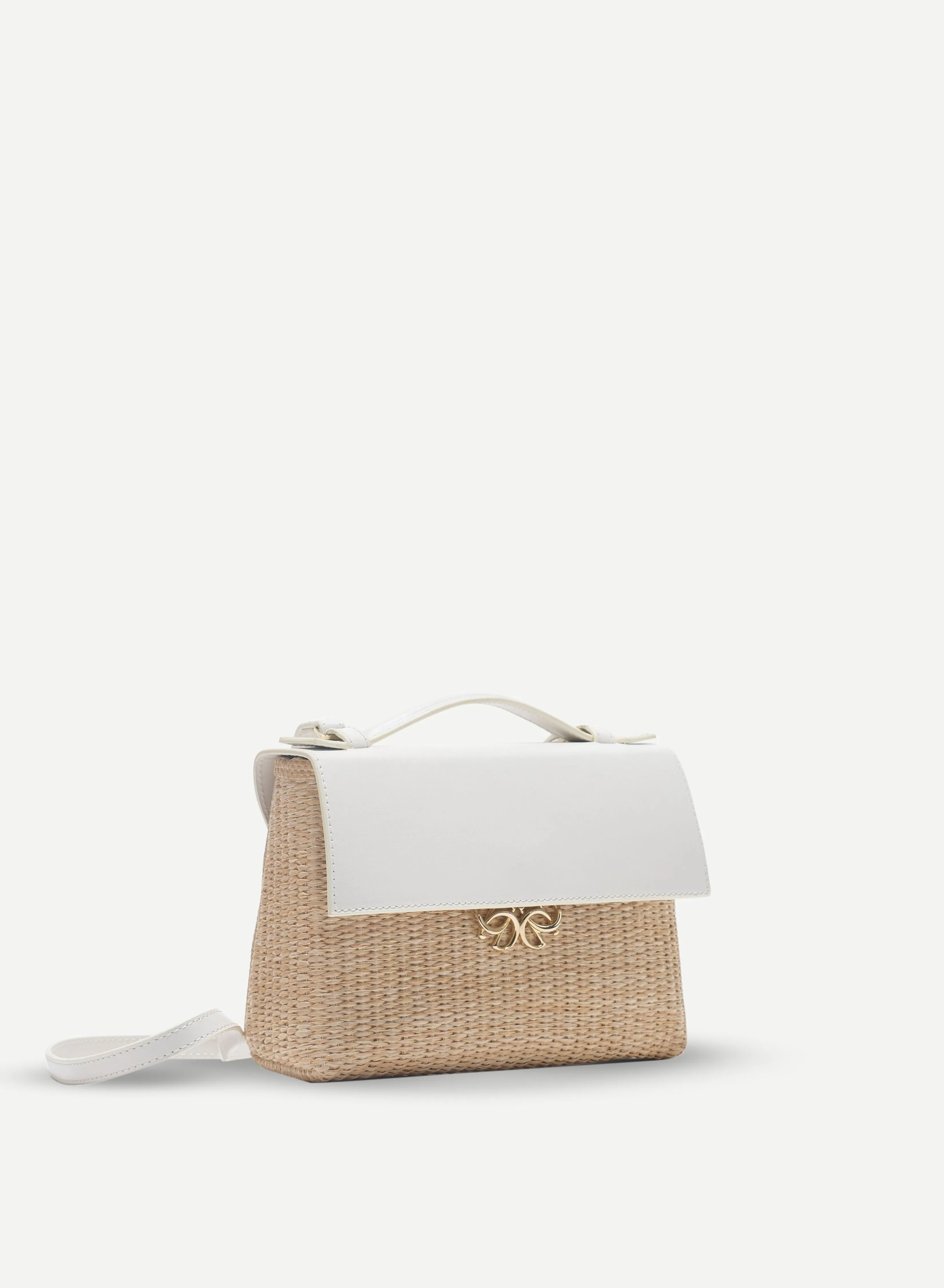 Jute and Leather Bag