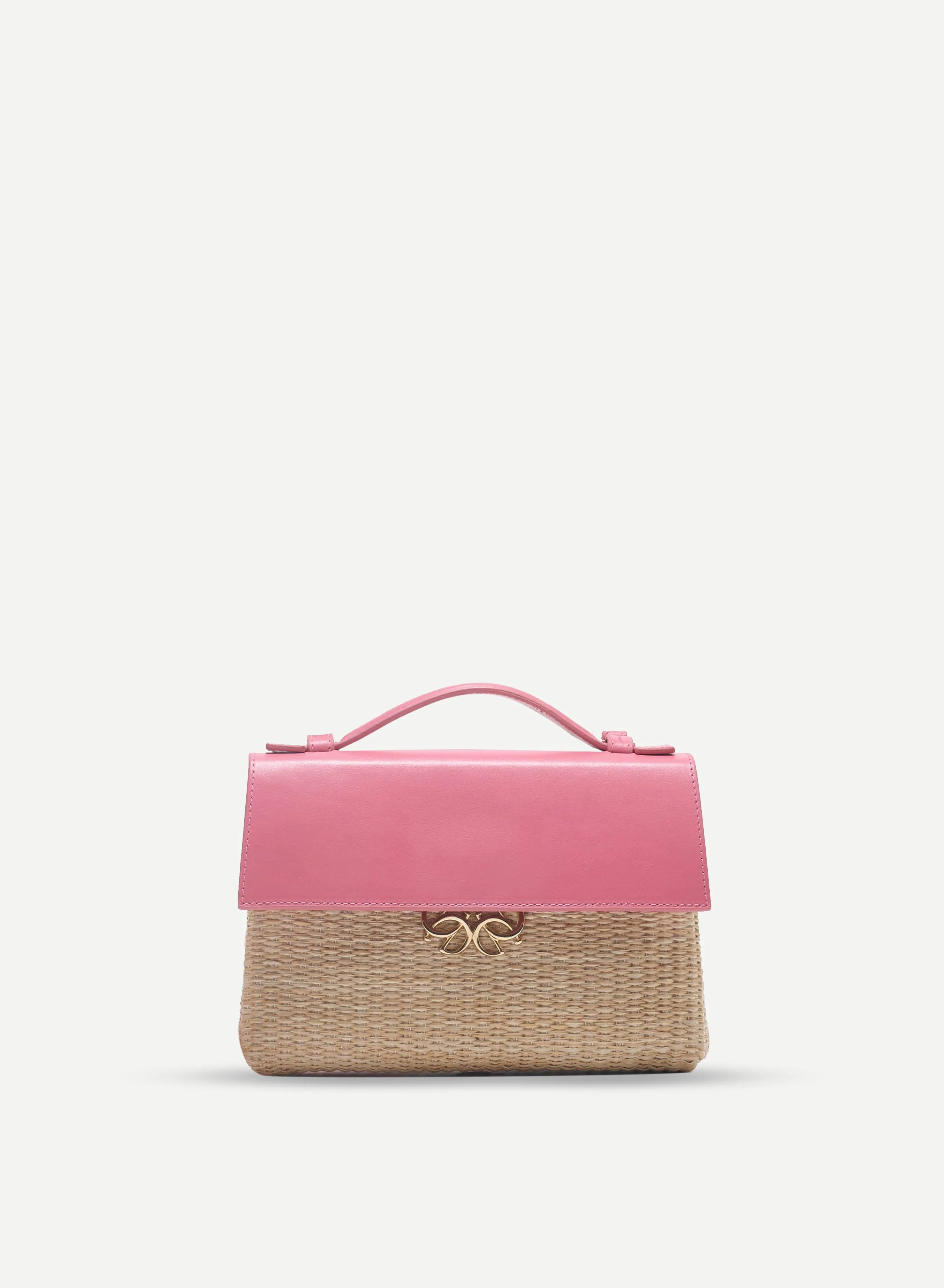 Jute and Leather Bag