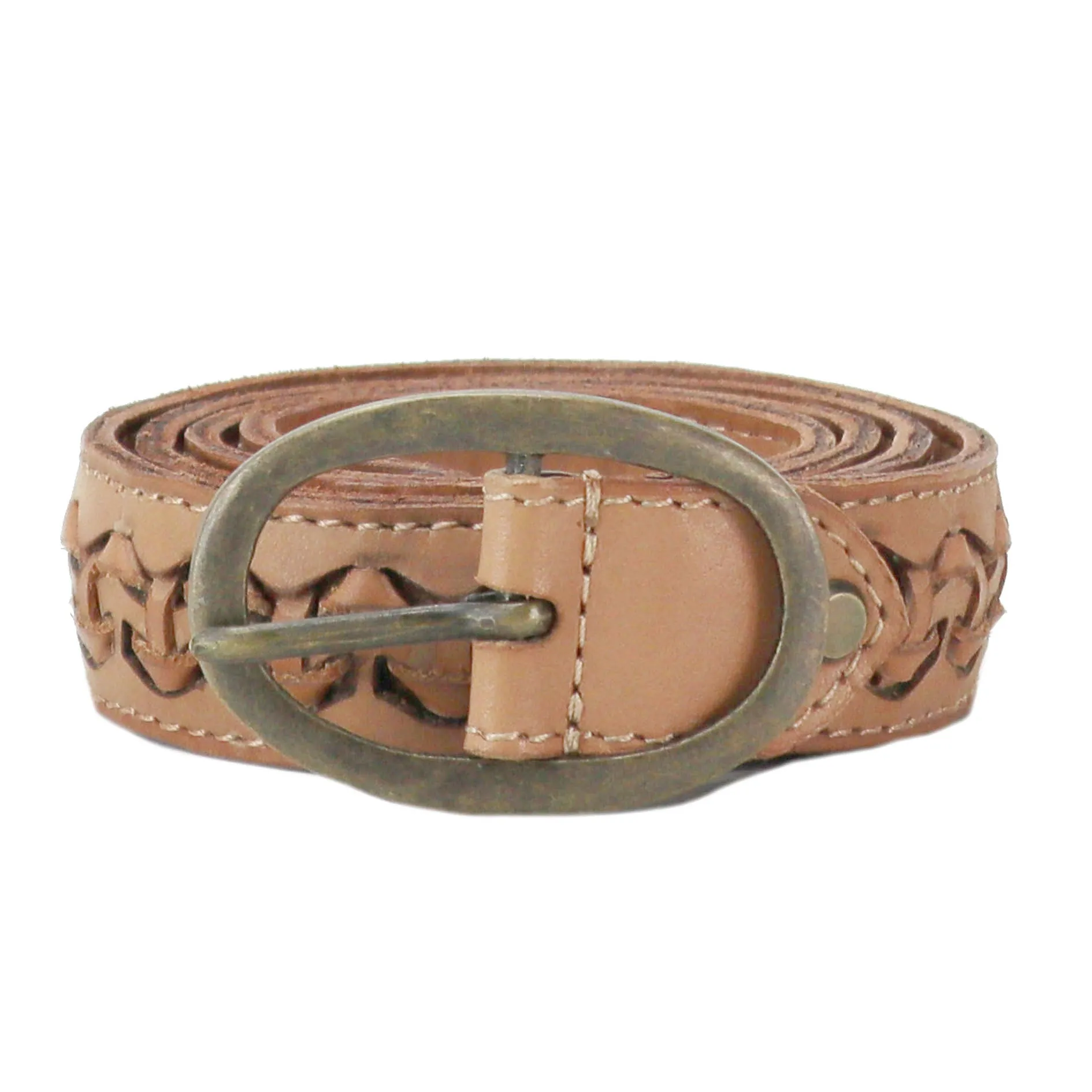 Kompanero Dubai Taupe Leather Belt