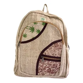 Large Hemp Backpack, Ruck sack with Laptop Pockets, Hippie Bags, Hiking Travel Backpack, Beach Backpack, Boho Bags, Ecofriendly Bags