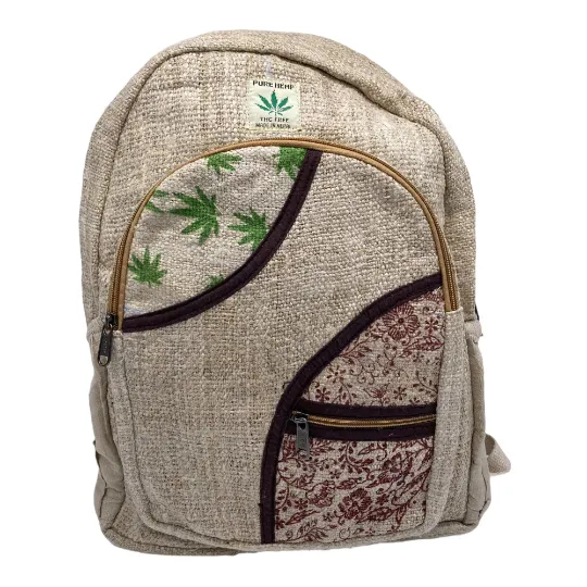 Large Hemp Backpack, Ruck sack with Laptop Pockets, Hippie Bags, Hiking Travel Backpack, Beach Backpack, Boho Bags, Ecofriendly Bags