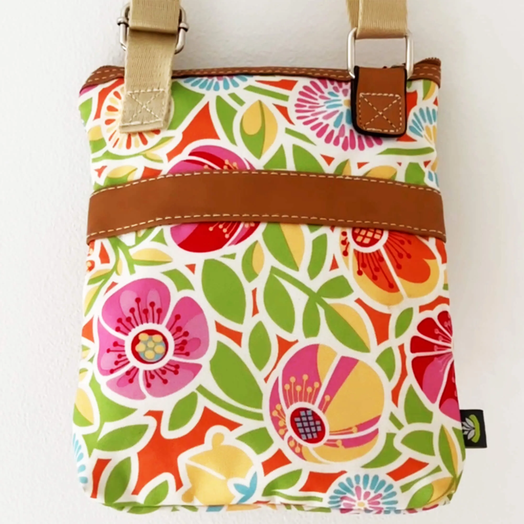 Lily Bloom Canvas Style Floral Crossbody Bag, Shoulder Bag