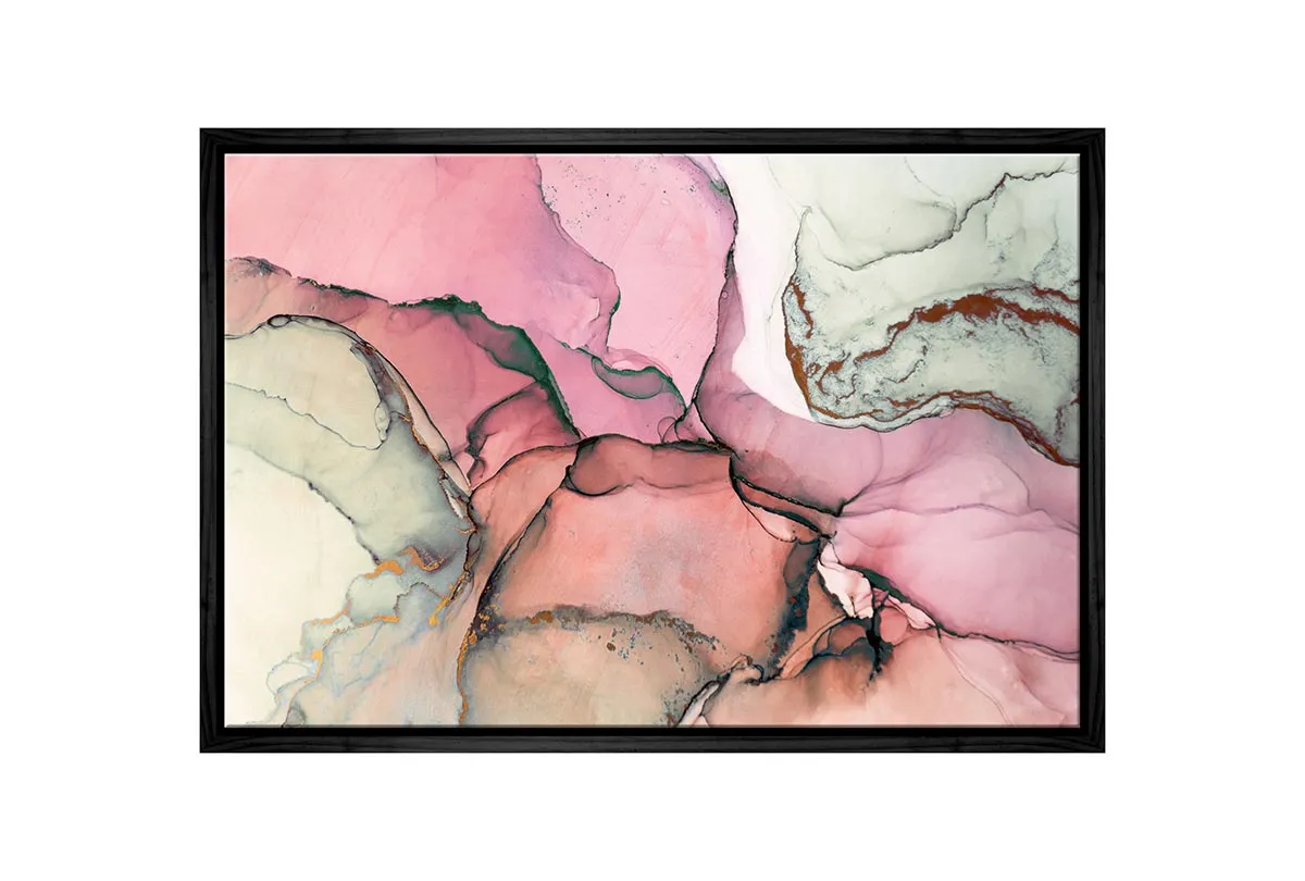 Lux Pink Abstract | Canvas Wall Art Print