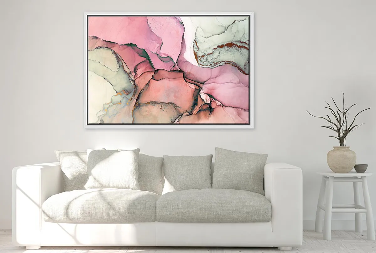 Lux Pink Abstract | Canvas Wall Art Print