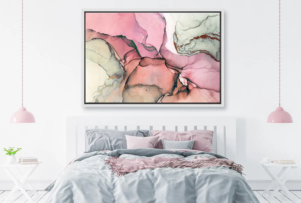 Lux Pink Abstract | Canvas Wall Art Print