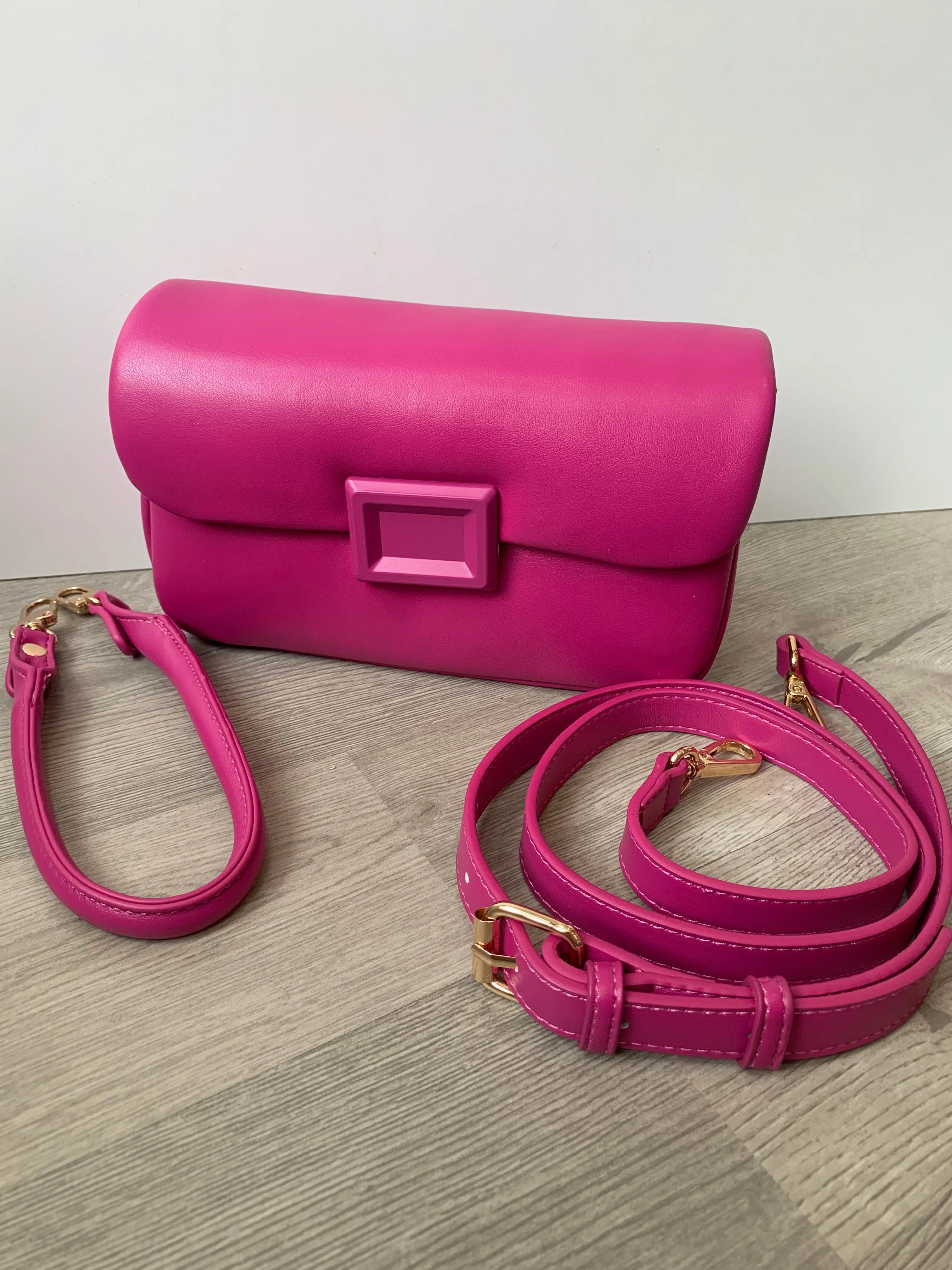 Magenta Square Pillow Bag