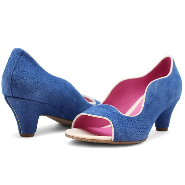 Maison - Royal Blue suede- Sizes 35, 36 and 38 left