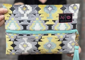 Makeup Junkie Bags - Aztec Mint [Ready to Ship]