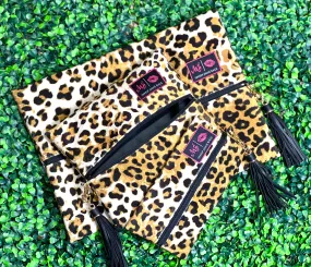 Makeup Junkie Bags - Jungle Cat Bronze Flat Lay [Ready to Ship]