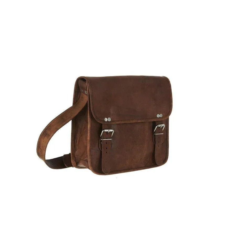 Men's Midi Leather Satchel