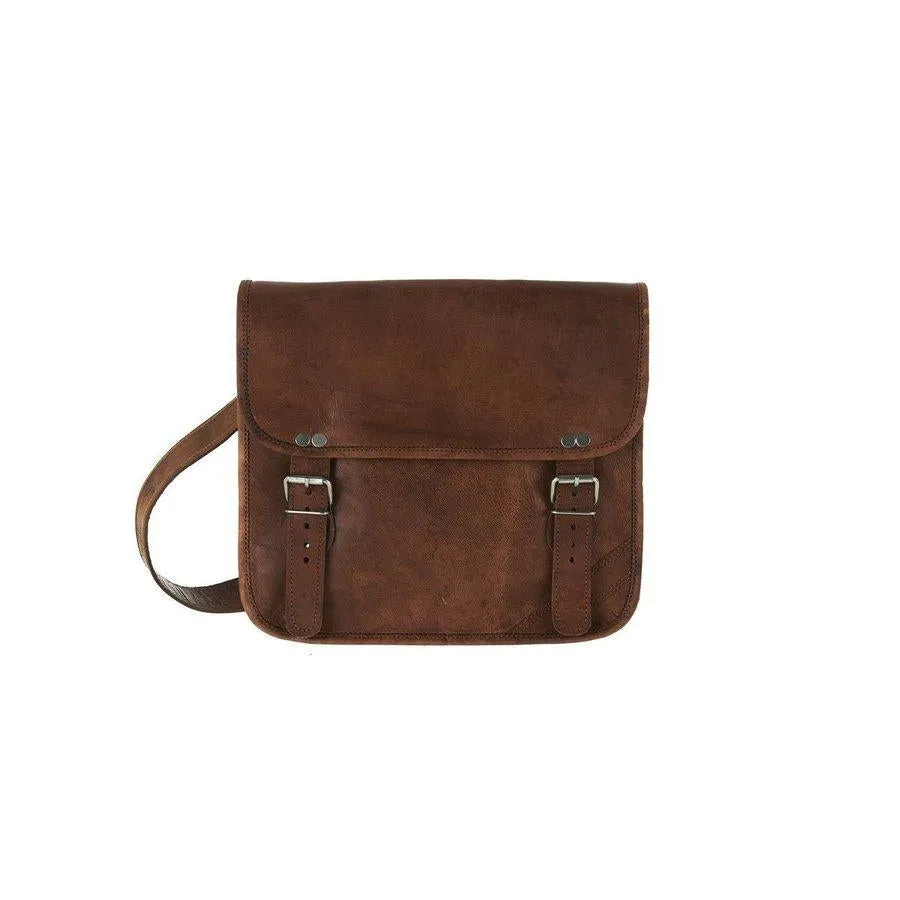 Men's Midi Leather Satchel