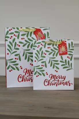 Merry Christmas Mistletoe Gift Bag