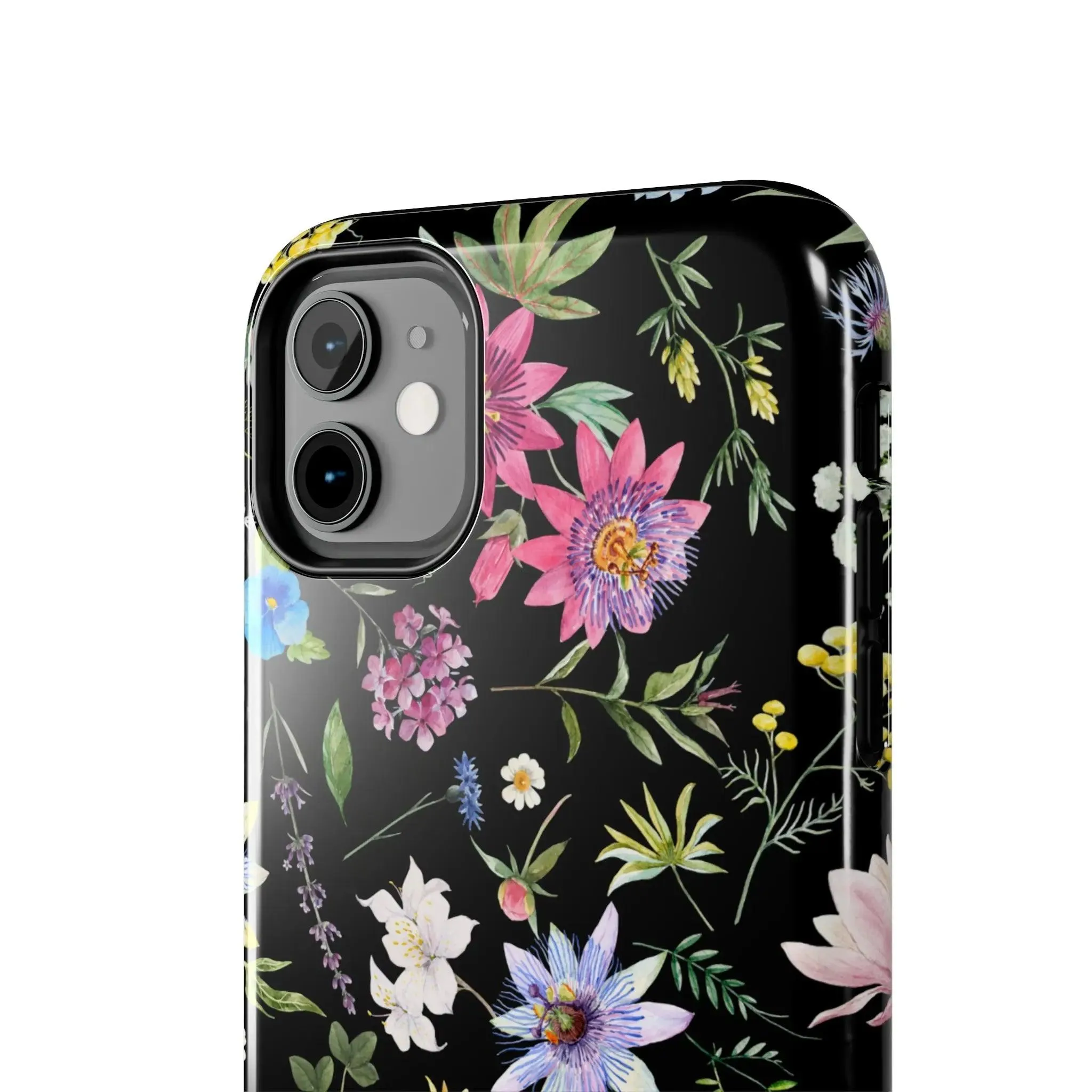 Midnight Blossoms | Black Flower Case