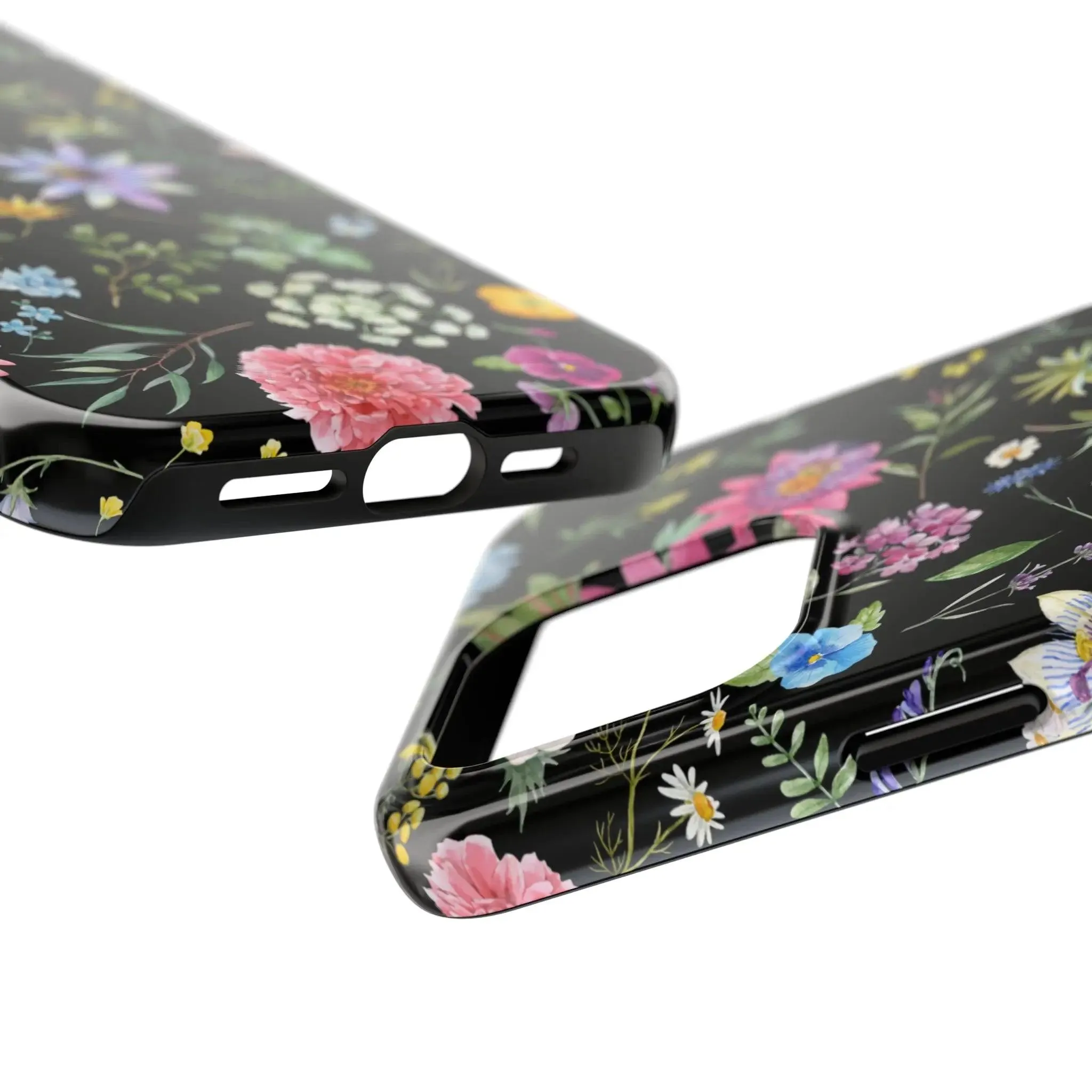 Midnight Blossoms | Black Flower Case