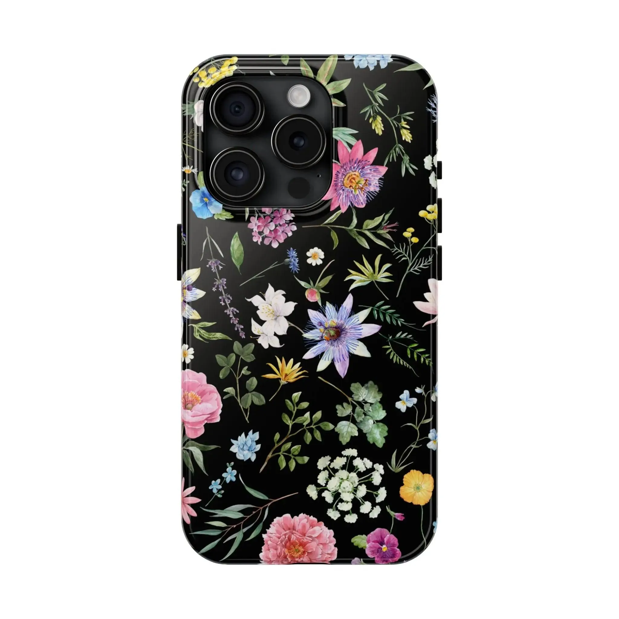 Midnight Blossoms | Black Flower Case