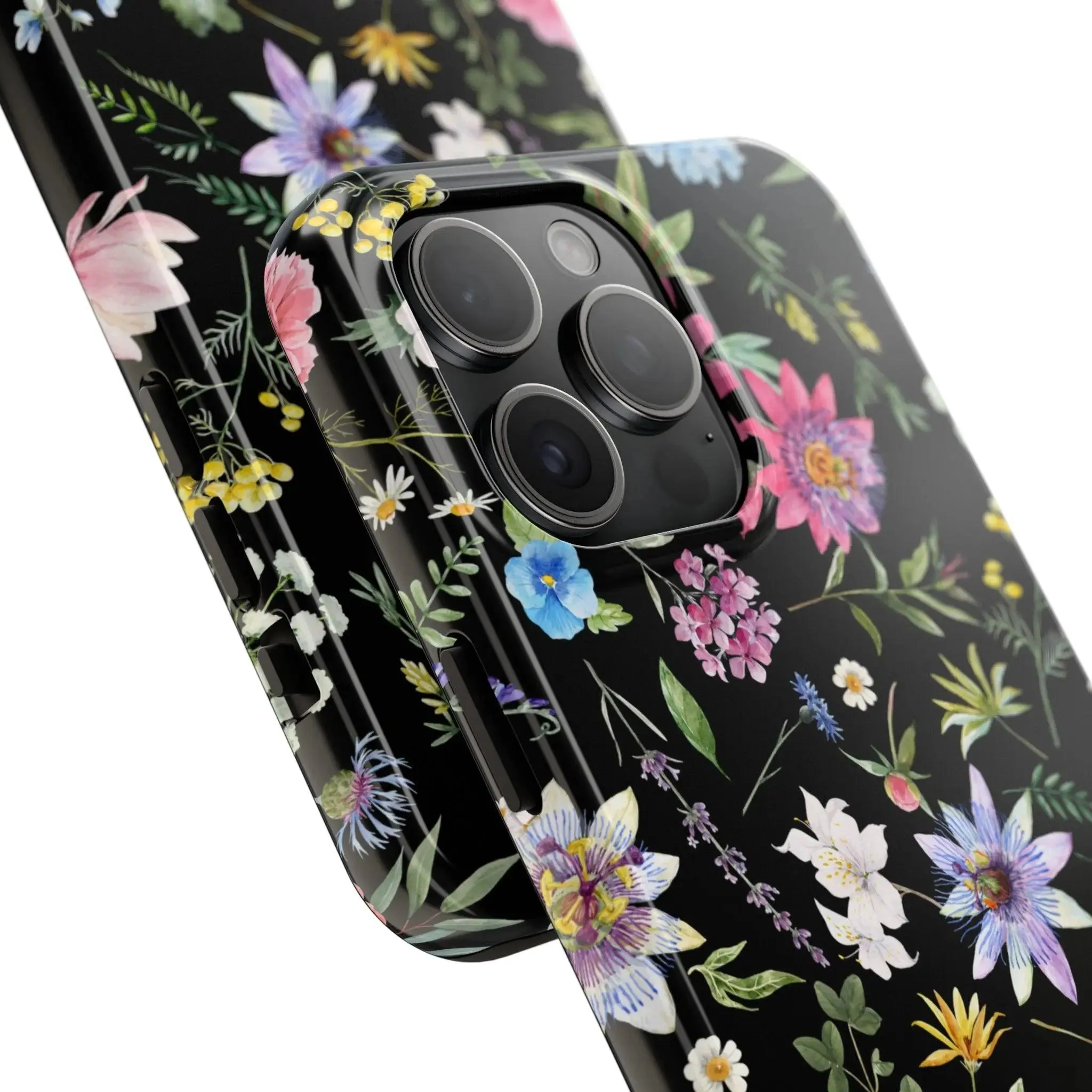 Midnight Blossoms | Black Flower Case