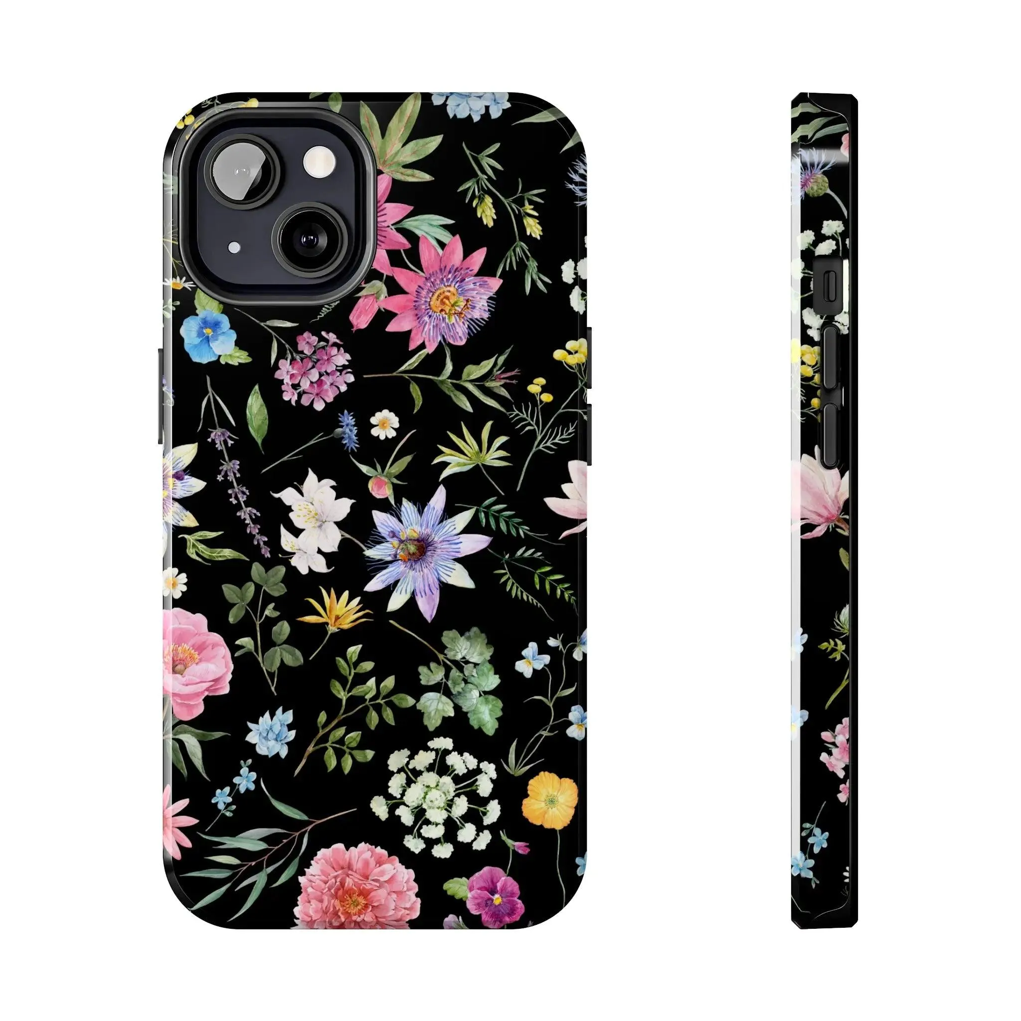 Midnight Blossoms | Black Flower Case