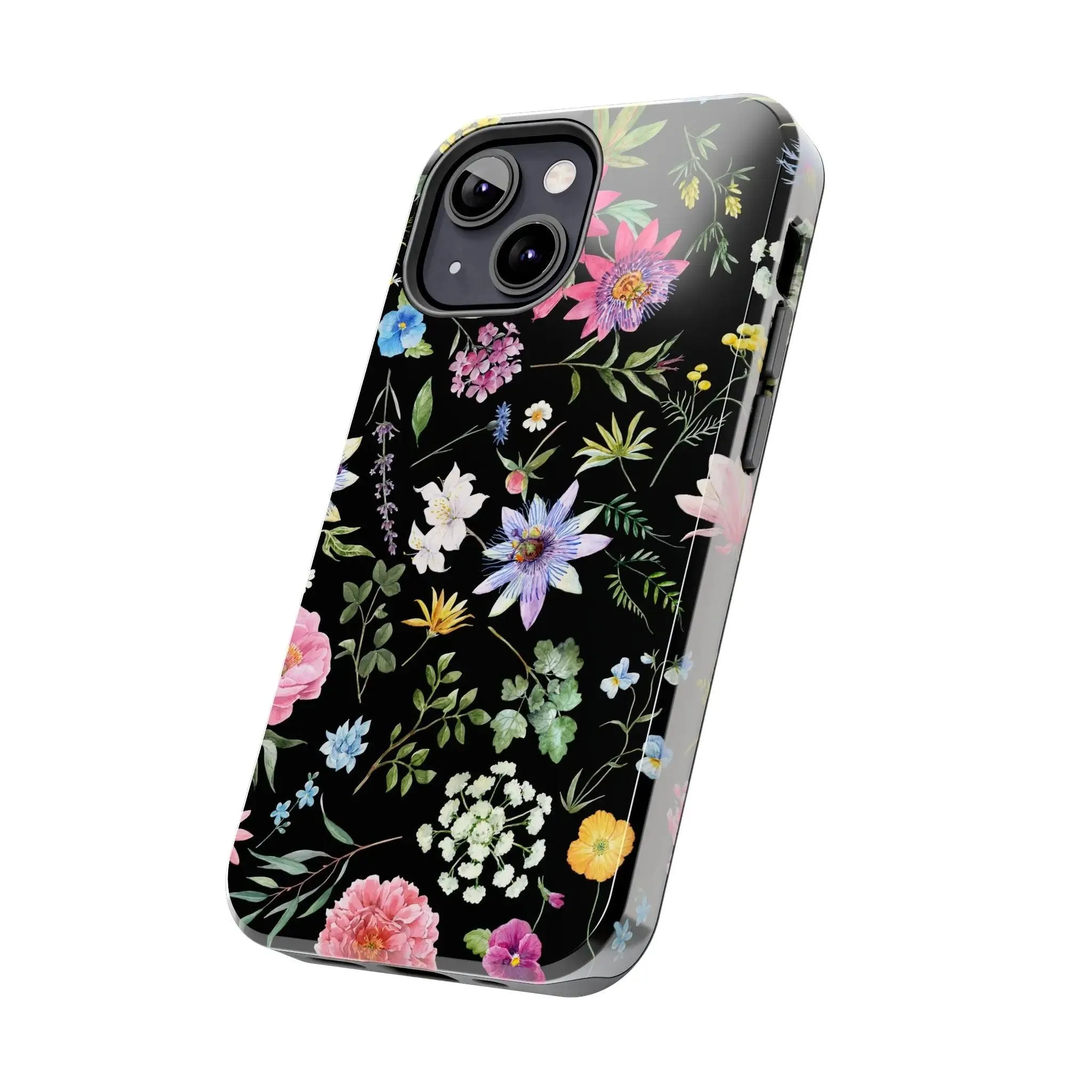 Midnight Blossoms | Black Flower Case