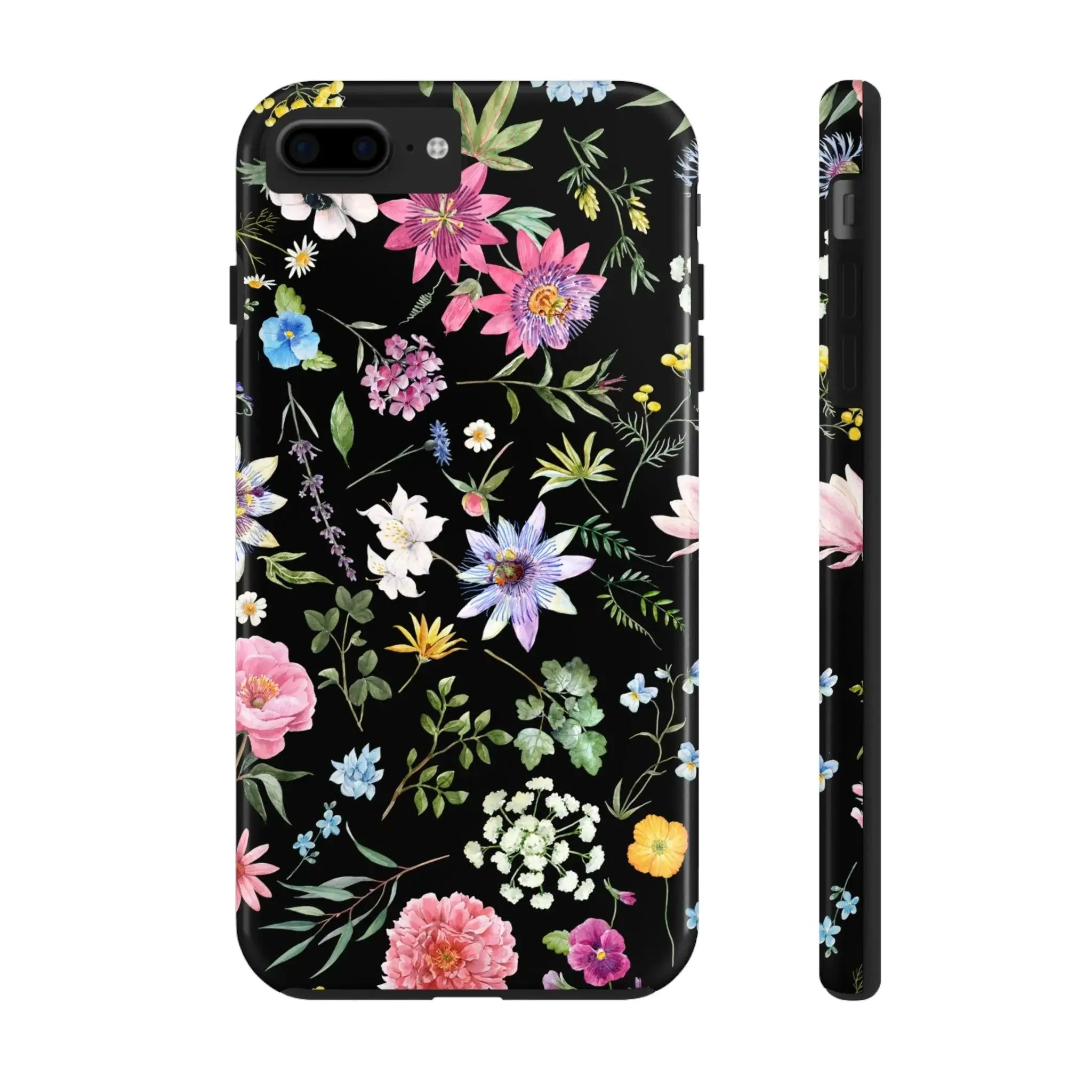 Midnight Blossoms | Black Flower Case