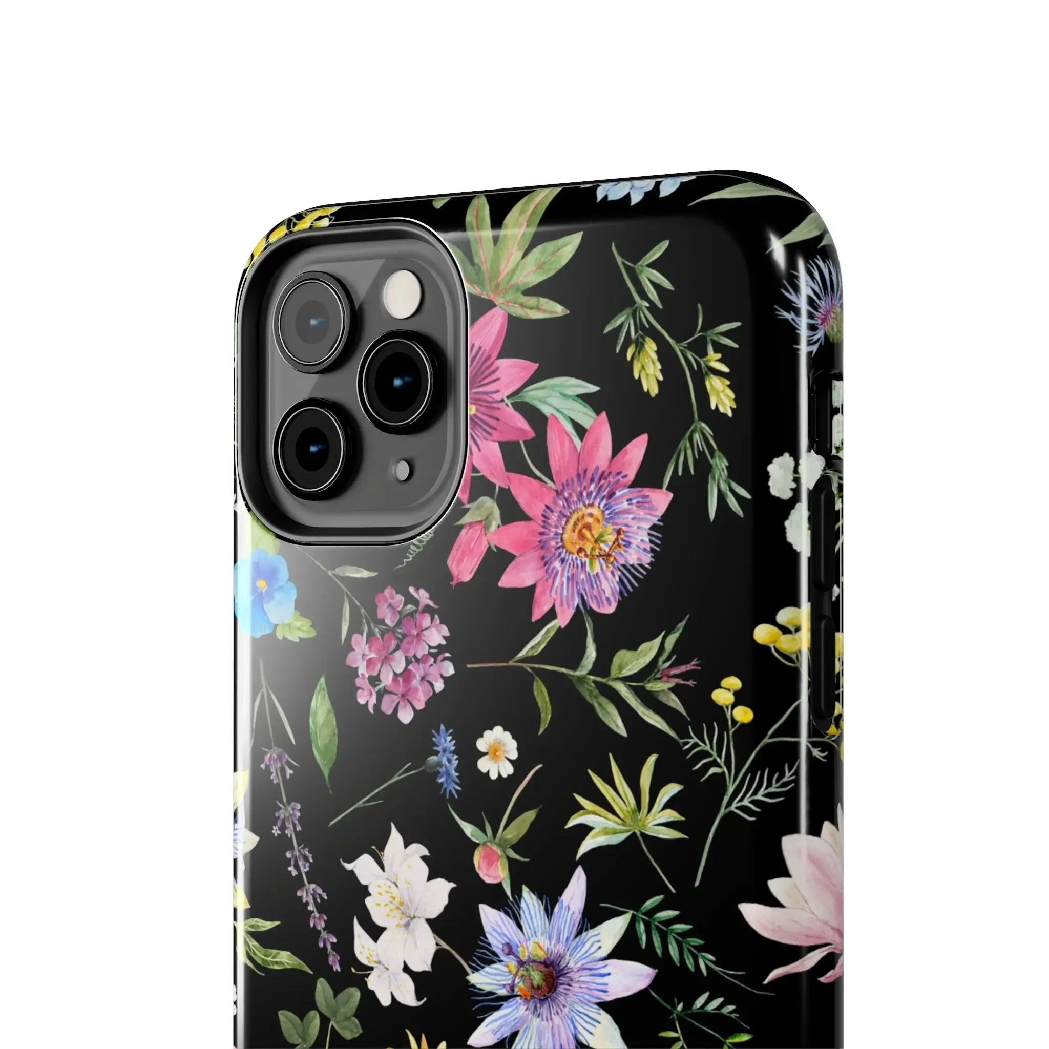 Midnight Blossoms | Black Flower Case