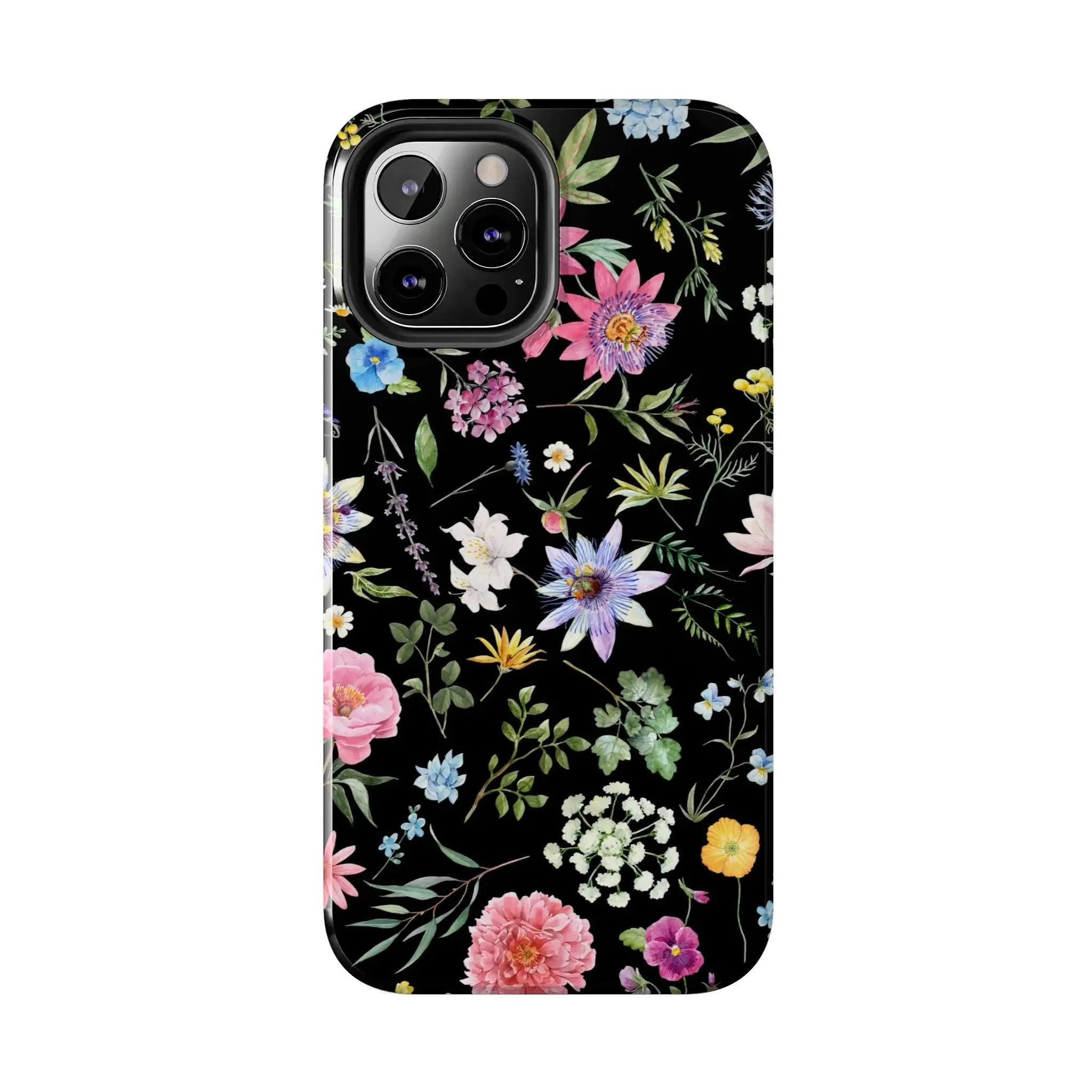 Midnight Blossoms | Black Flower Case