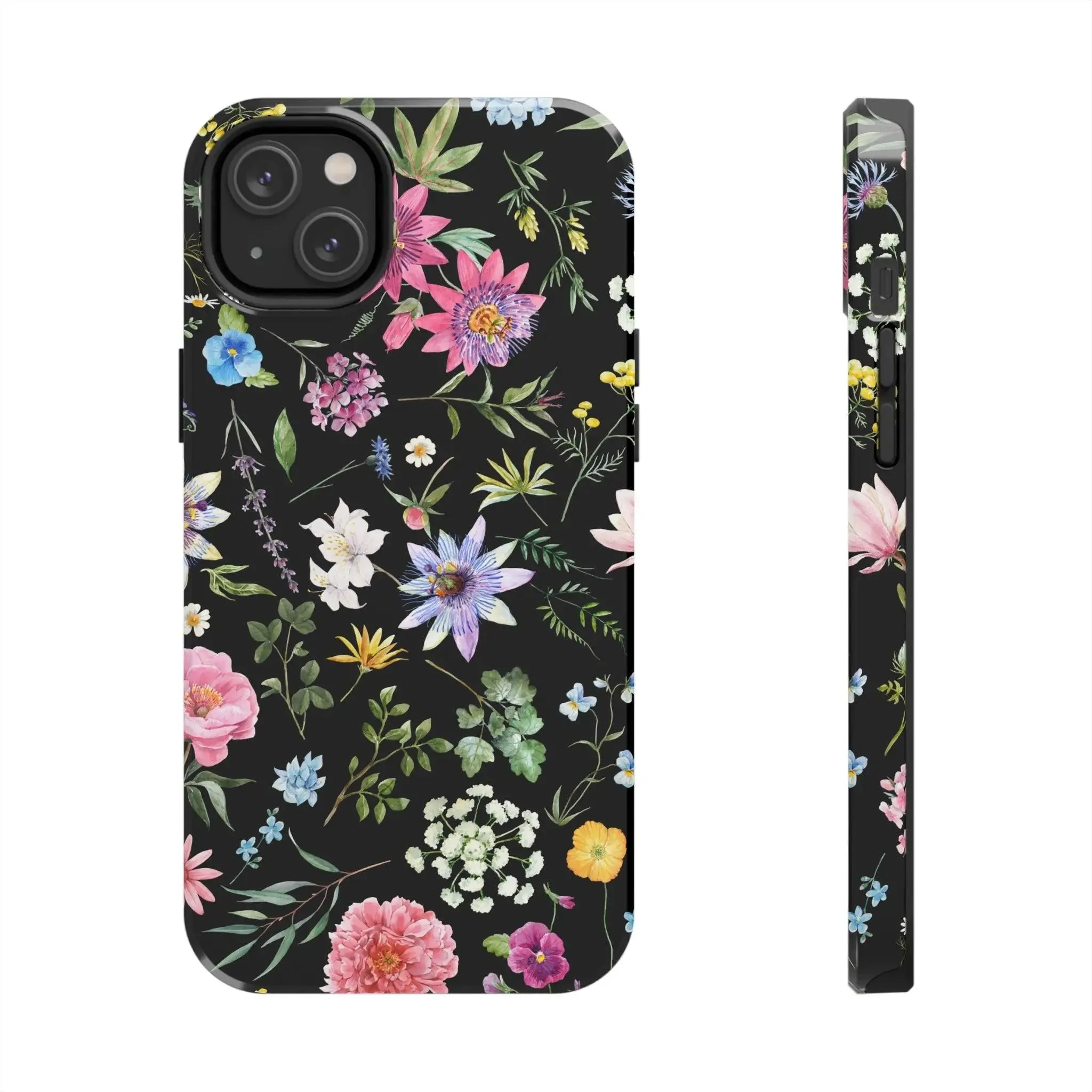 Midnight Blossoms | Black Flower Case