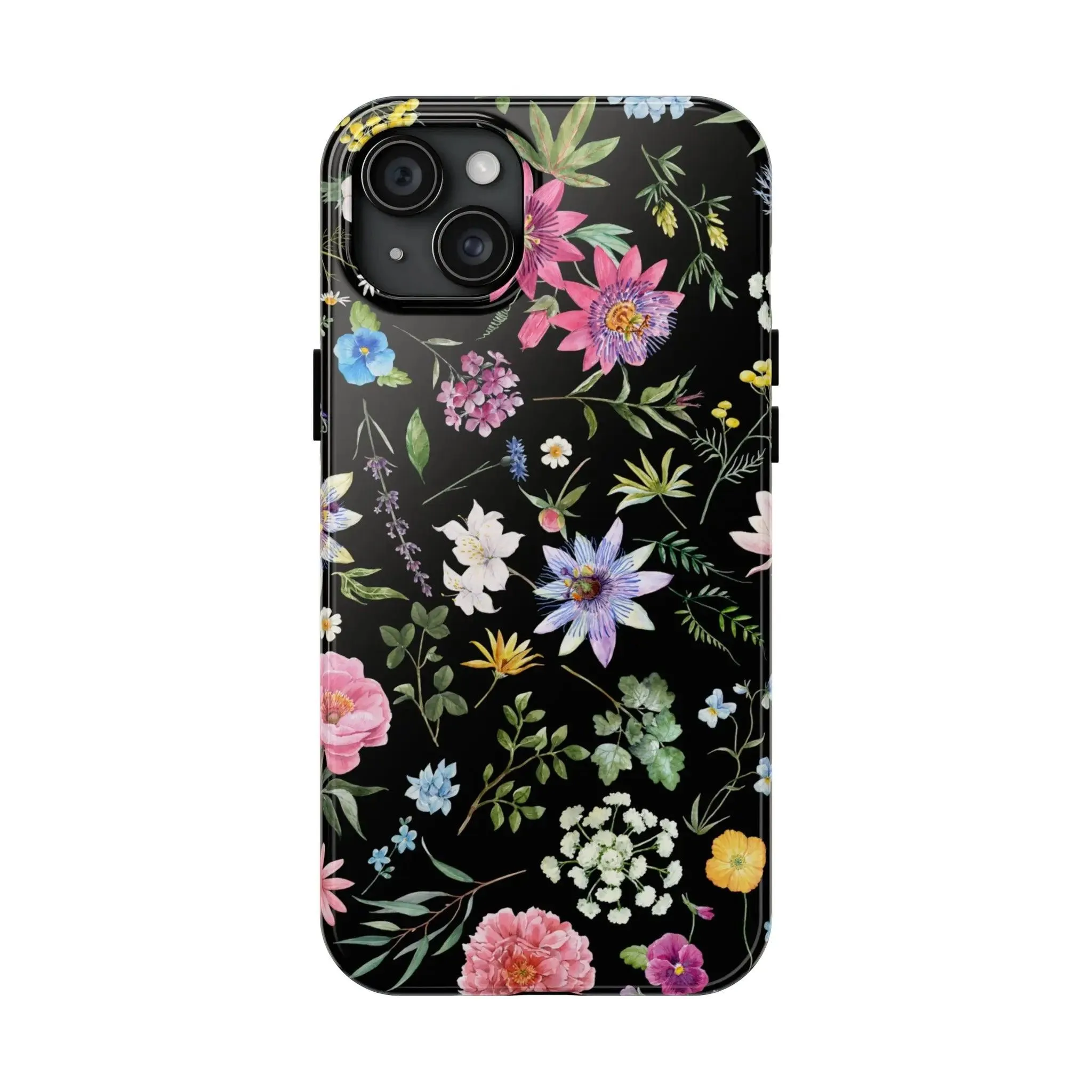 Midnight Blossoms | Black Flower Case