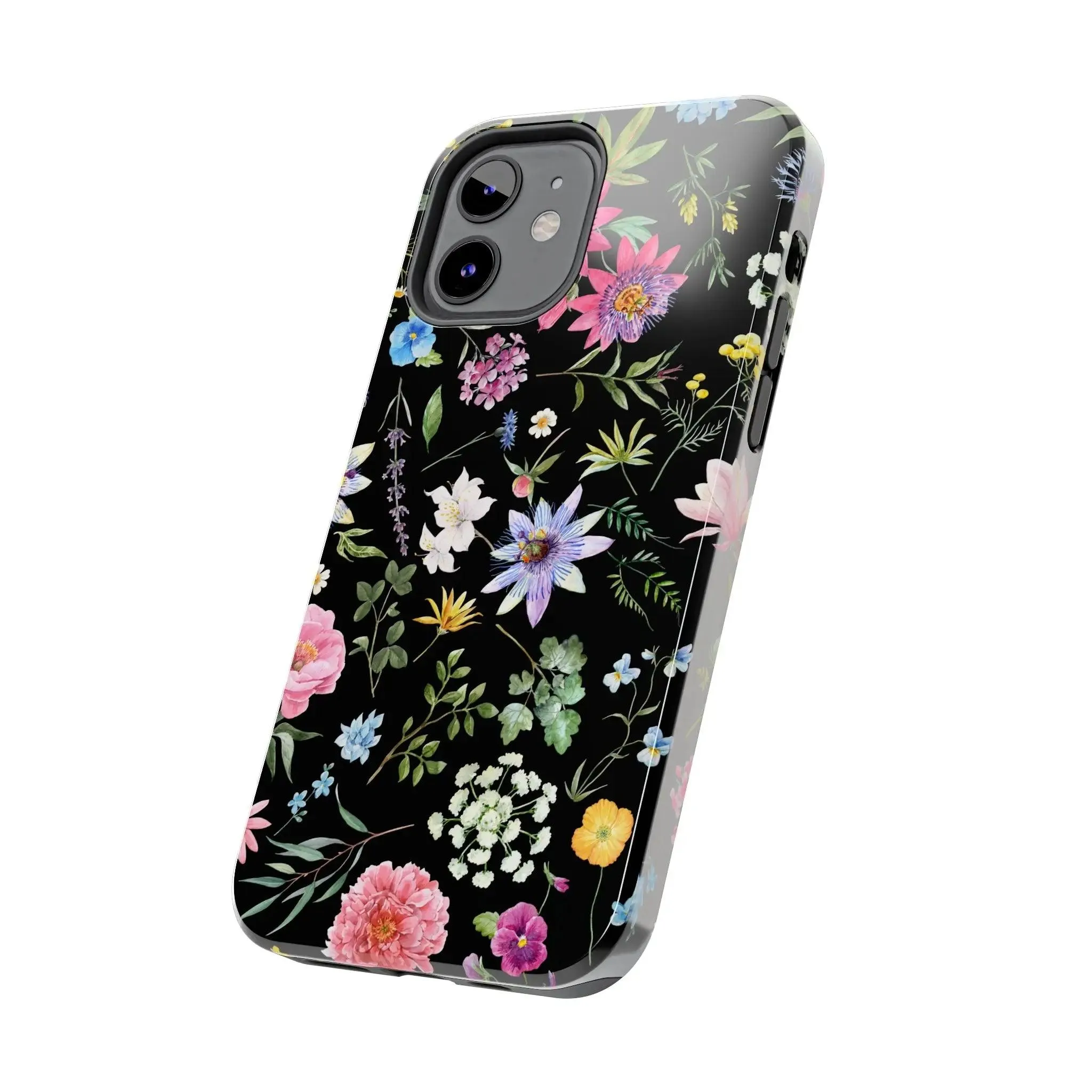 Midnight Blossoms | Black Flower Case