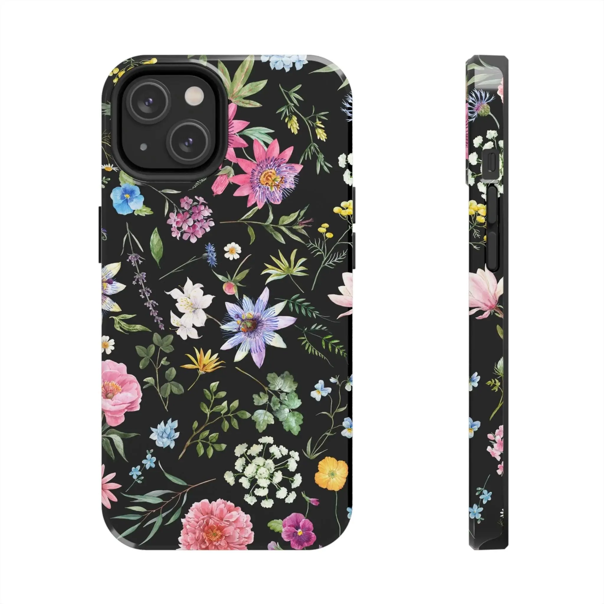 Midnight Blossoms | Black Flower Case