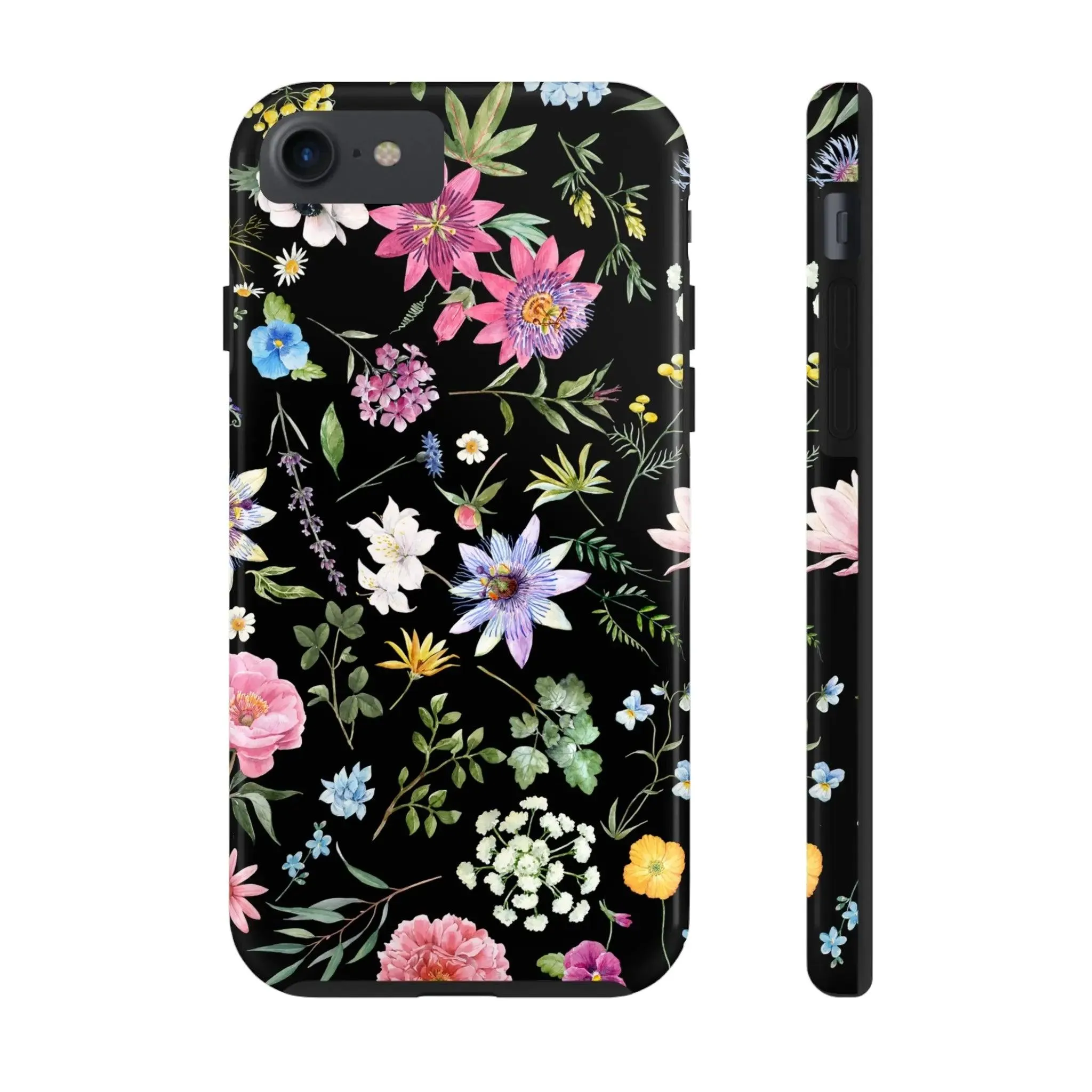 Midnight Blossoms | Black Flower Case