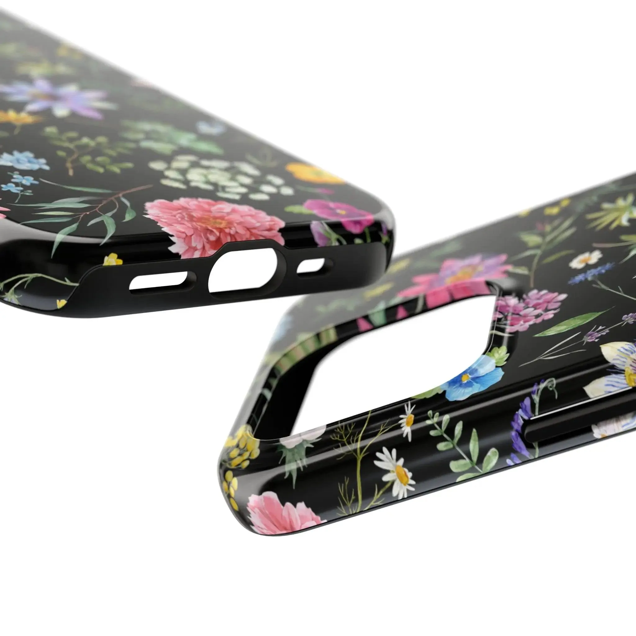 Midnight Blossoms | Black Flower Case