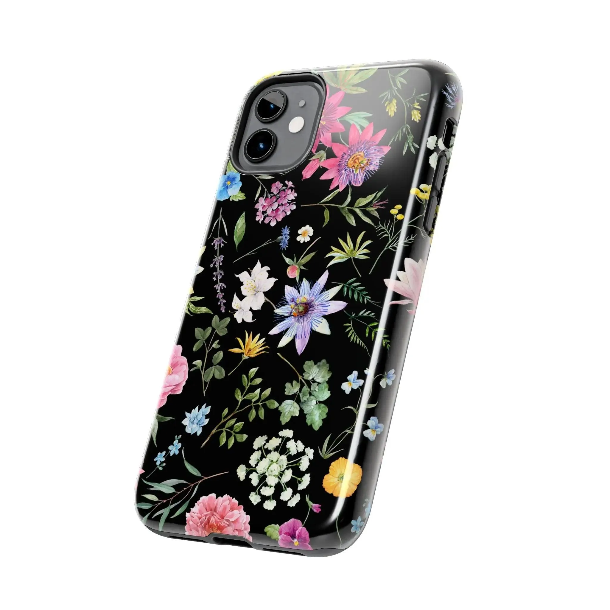 Midnight Blossoms | Black Flower Case